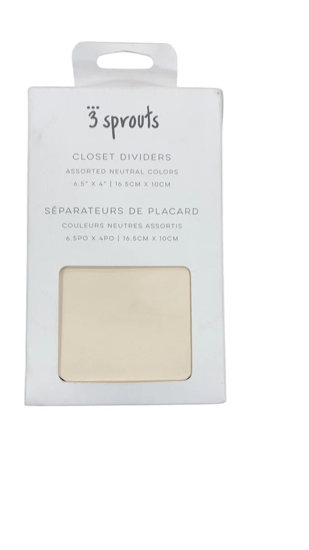 3 Sprouts Closet Dividers (Newborn to 24 Months), Neutral - Image 2