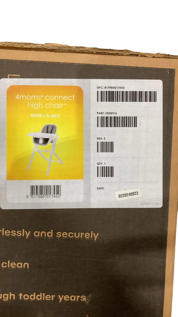 4moms Connect High Chair, White - Image 6
