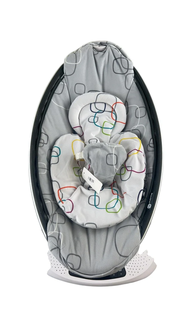 4moms MamaRoo 4, Silver Plush - Image 3