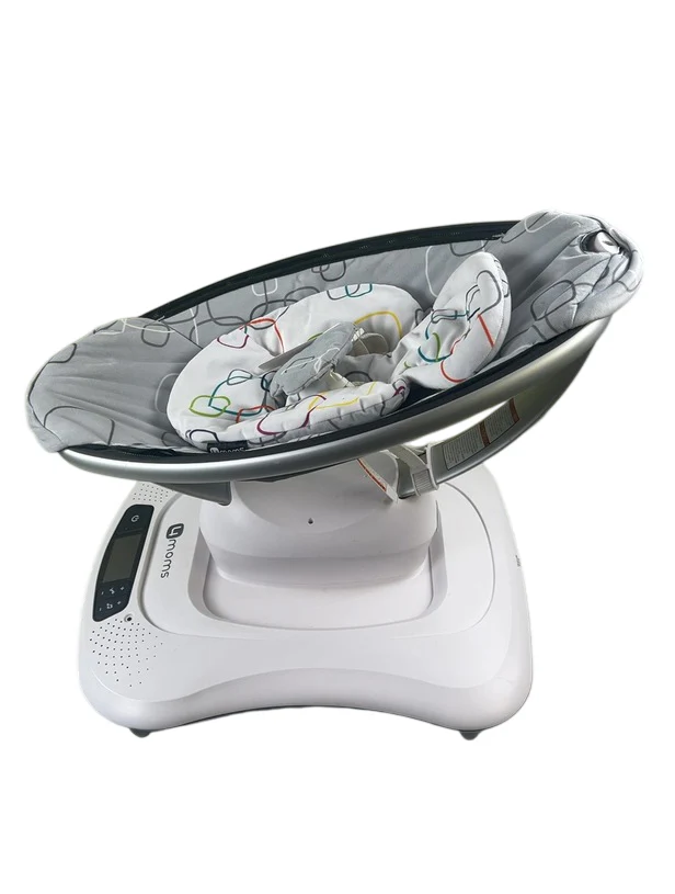 4moms MamaRoo 4, Silver Plush - Image 5