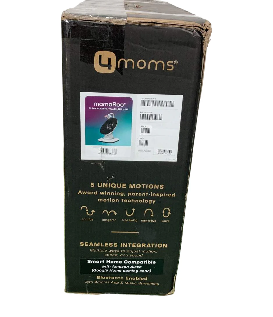 4moms MamaRoo Multi-Motion Baby Swing, Black Classic - Image 6