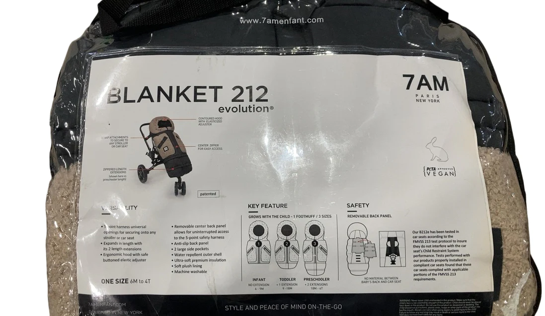 7 A.M. Enfant Blanket 212 Evolution, Teddy Applique - Image 3