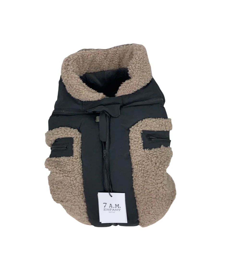 7 A.M. Enfant Car Seat Cocoon, Teddy Applique