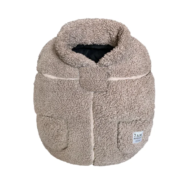 7 A.M. Enfant Car Seat Cocoon, Teddy Oatmeal - Image 2