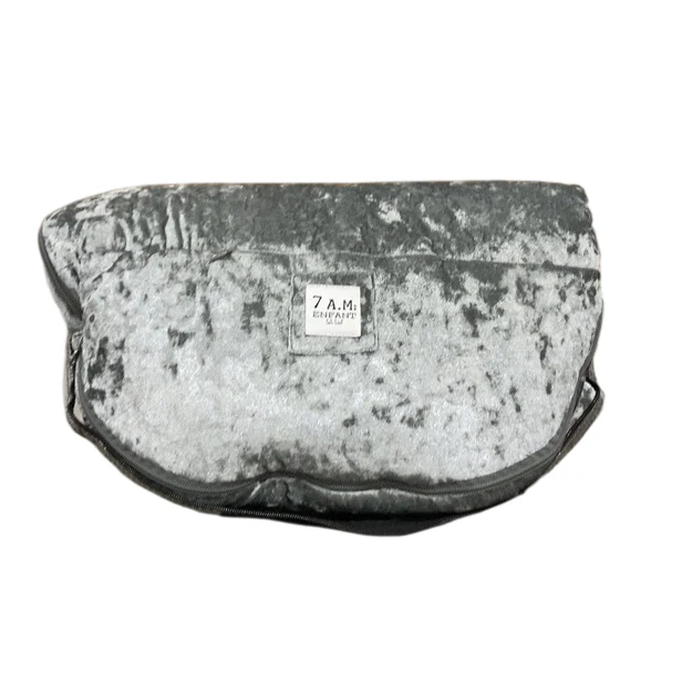 7 A.M. Enfant PlushPod, Grey Velvet Fleece, Small/Medium 0-18M - Image 2