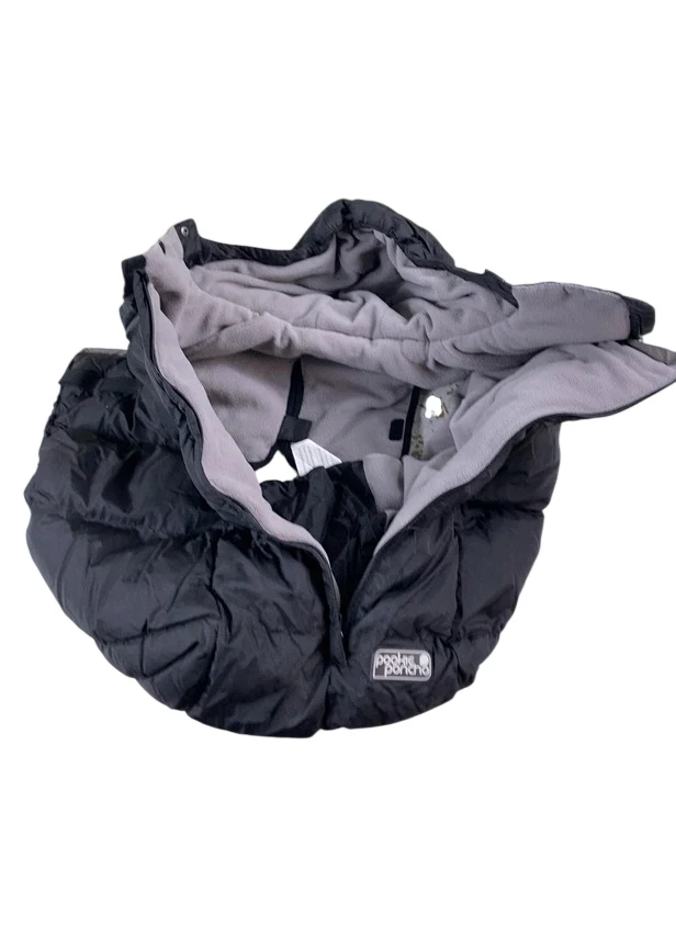 7 A.M. Enfant Pookie Poncho, Black - Image 4