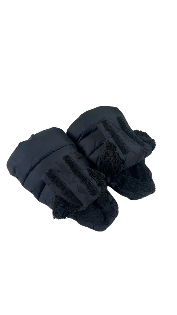 7 A.M. Enfant WarmMuffs, Black Plush - Image 3