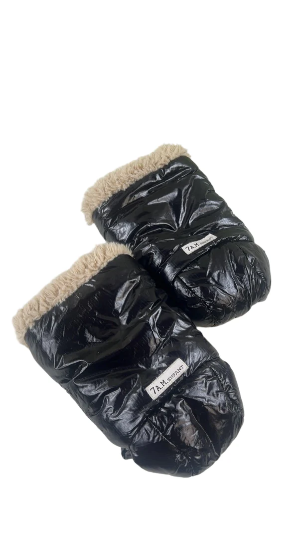 7 A.M. Enfant WarmMuffs, Black Polar - Image 2