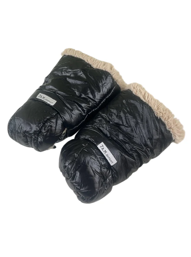 7 A.M. Enfant WarmMuffs, Black Polar - Image 4