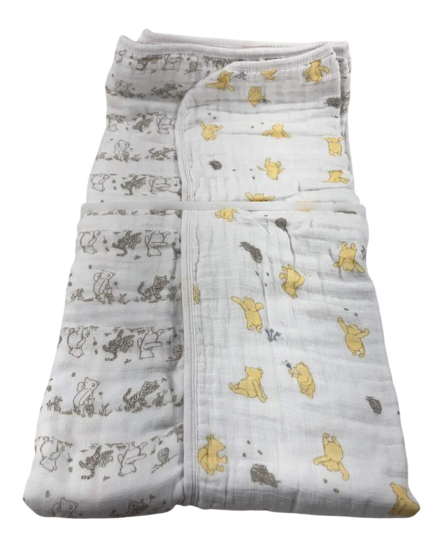 Aden + Anais Disney Baby Cotton Muslin Blanket, Winnie & Friends - Image 4