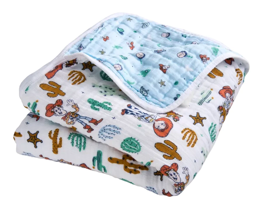 Aden + Anais Essentials Classic Muslin Blanket, Toy story - Woody+Friends