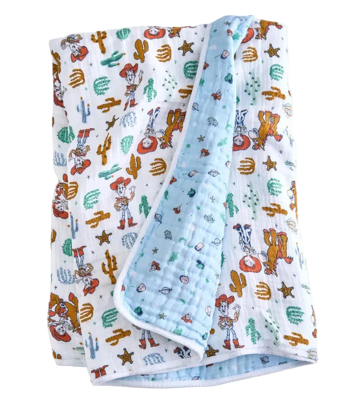 Aden + Anais Essentials Classic Muslin Blanket, Toy story - Woody+Friends - Image 2