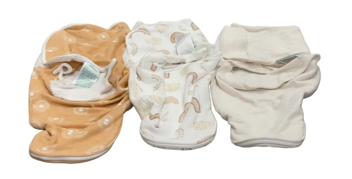 Aden + Anais Essentials Easy Wrap Swaddle, 3 Pack, 0-3 Months, Desert Sun - Image 4