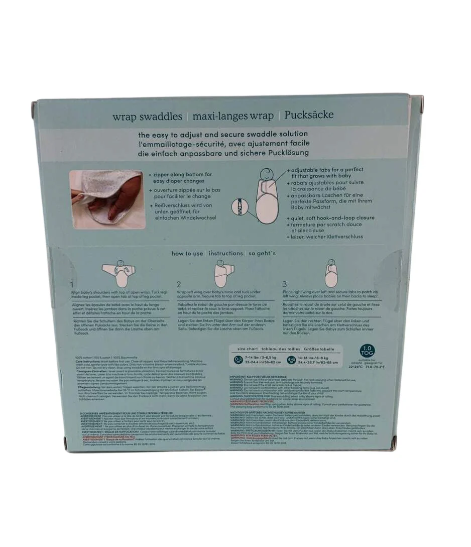 Aden + Anais Essentials Easy Wrap Swaddle, 3 Pack, Briar Rose, Small (0-3 Months) - Image 3