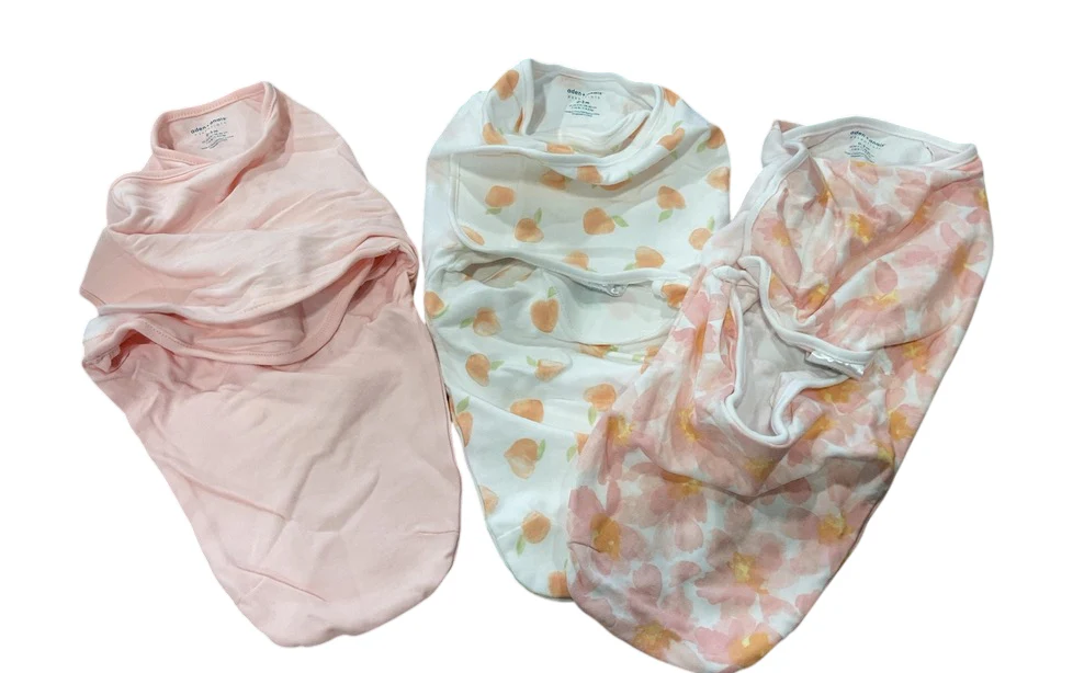 Aden + Anais Essentials Easy Wrap Swaddle, 3 Pack, Small (0-3 Months), Garden Floral - Image 2