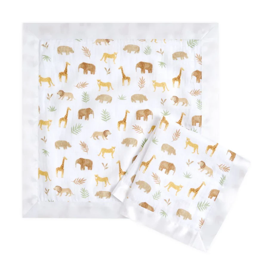 Aden + Anais Essentials Muslin Security Blankets, Tanzania