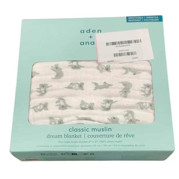 Aden + Anais Muslin Dream Blanket, Zen Koalas - Image 5