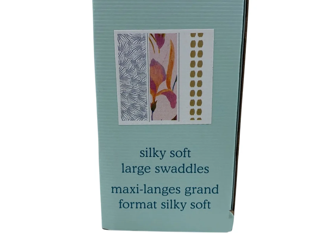 Aden + Anais Silky Soft Swaddles, 3 Pack, Marine Gardens - Image 3
