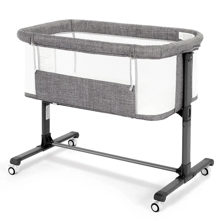 AILEEKISS Baby Beside Sleeper, Grey