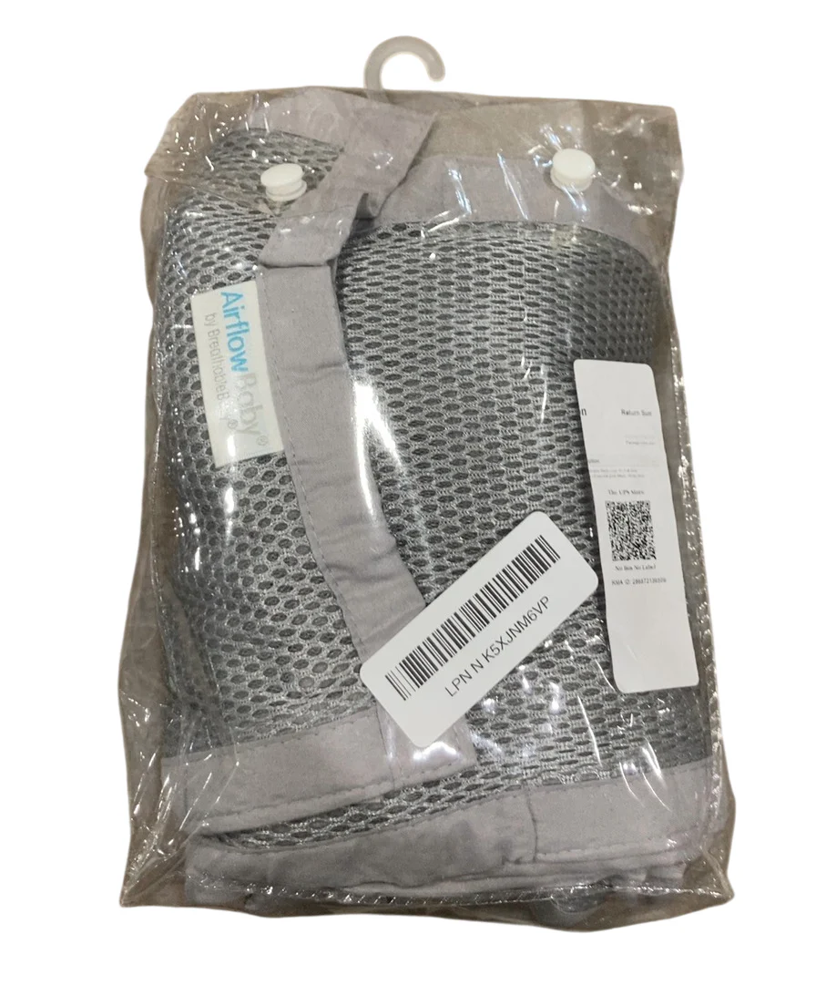 AirFlowBaby Crib Bumper, 9", Gray - Image 3