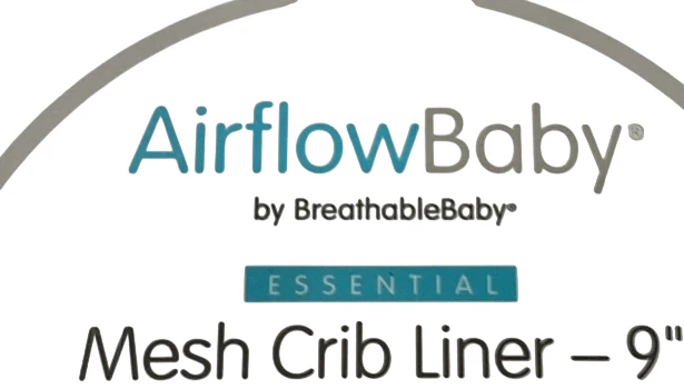 AirFlowBaby Crib Bumper, 9", White - Image 2