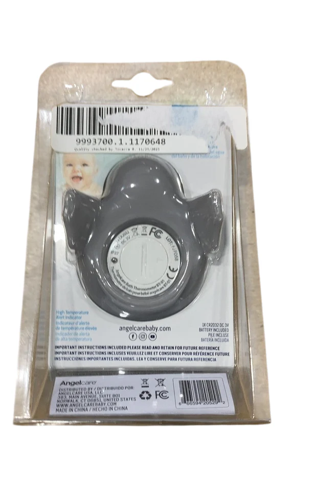 Angelcare Baby Bath & Room Thermometer, Happy Seal - Image 3