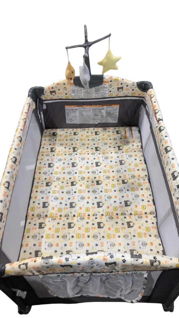 Anna Queen 4 in 1 Pack and Play Portable Deluxe Nursery Center, Grey - Image 2