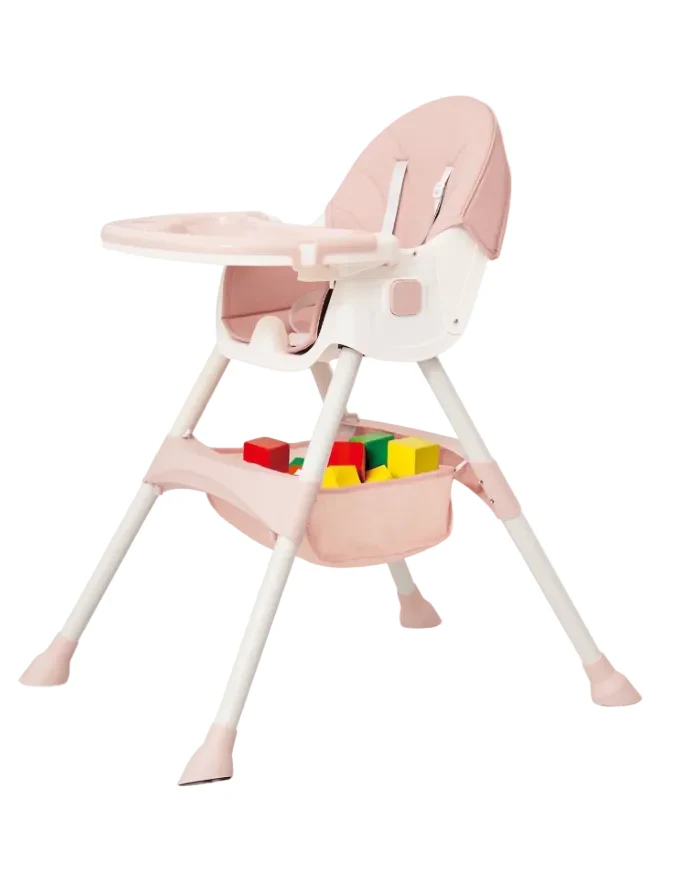 Aprpink 6-in-1 Baby Convertible High Chair, Pink