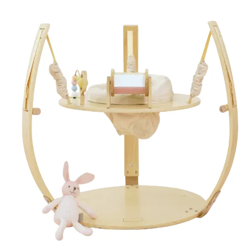 Avenlur Ivy 3-in-1 Baby Bouncer, Gym & Toddler Activity Table, Natural
