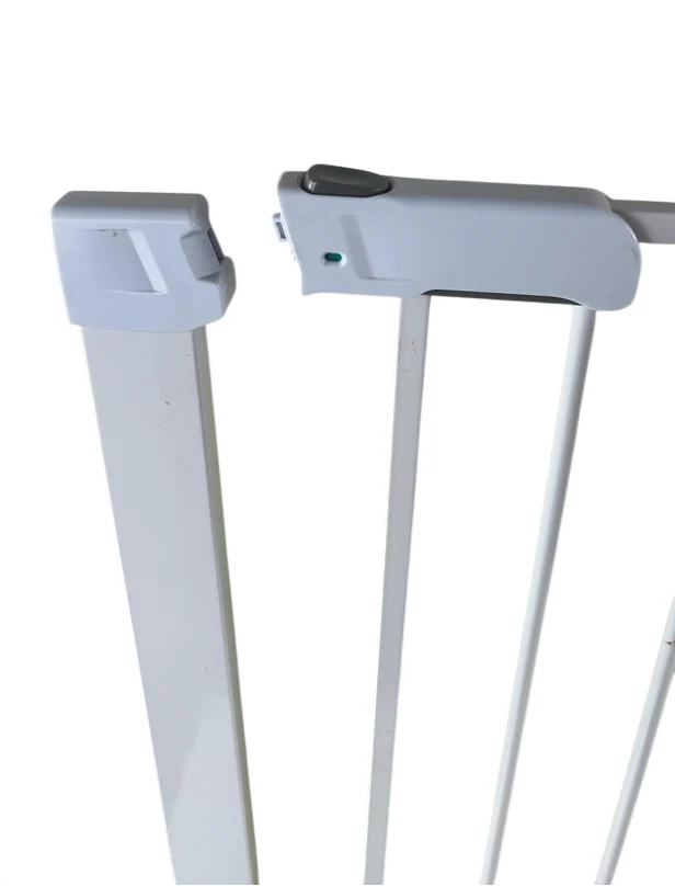 BABELIO Pressure Mounted Metal Baby Gate, White, 1 Piece, Door - Image 2