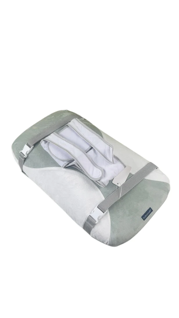 Babocush Newborn Cushion, Grey/White