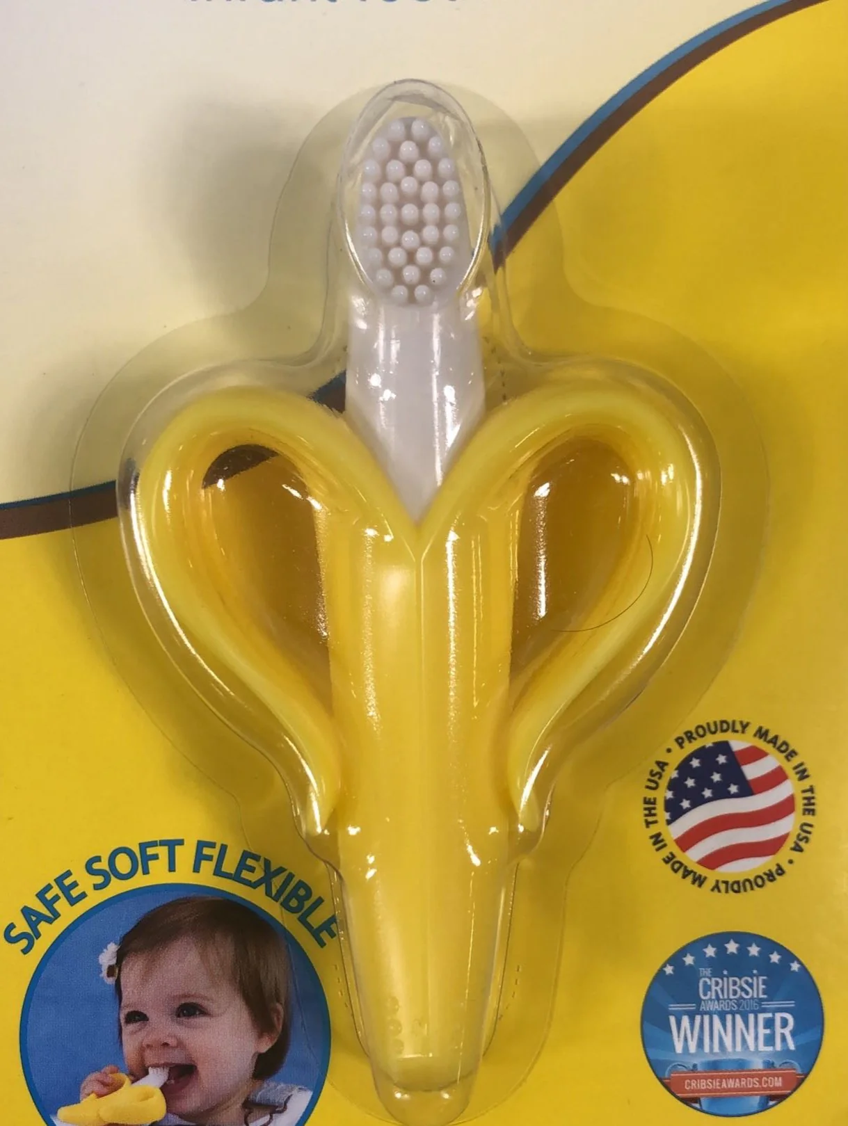 Baby Banana Infant Toothbrush, Yellow - Image 4