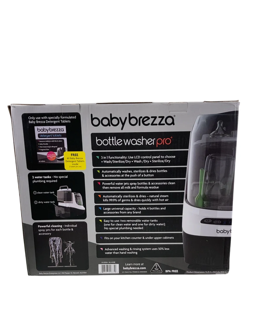 Baby Brezza Bottle Washer Pro, White/Black - Image 3