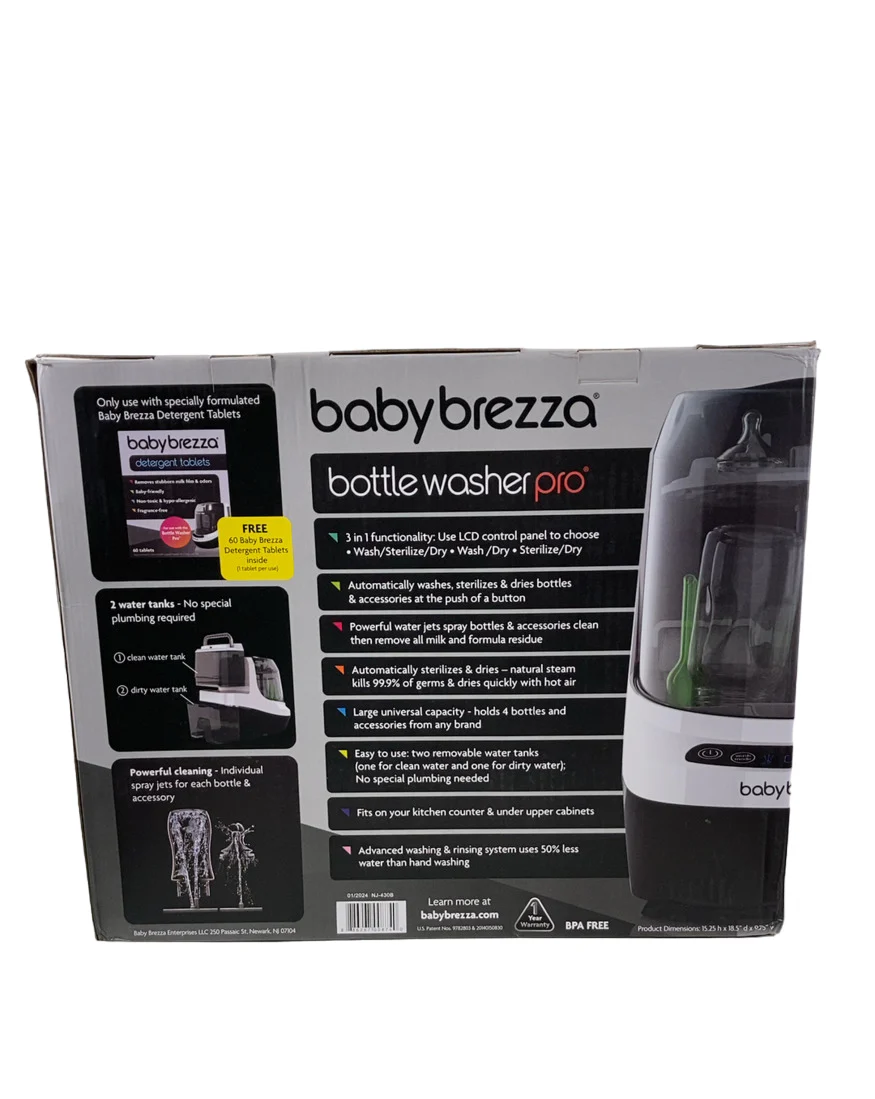 Baby Brezza Bottle Washer Pro, White/Black - Image 3