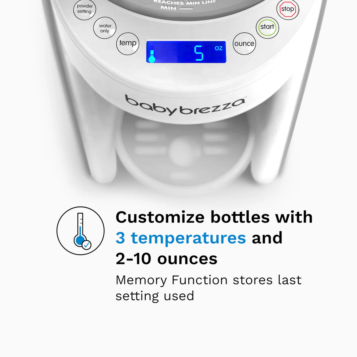 Baby Brezza Formula Pro Advanced Baby Formula Dispenser, White on White - Image 3