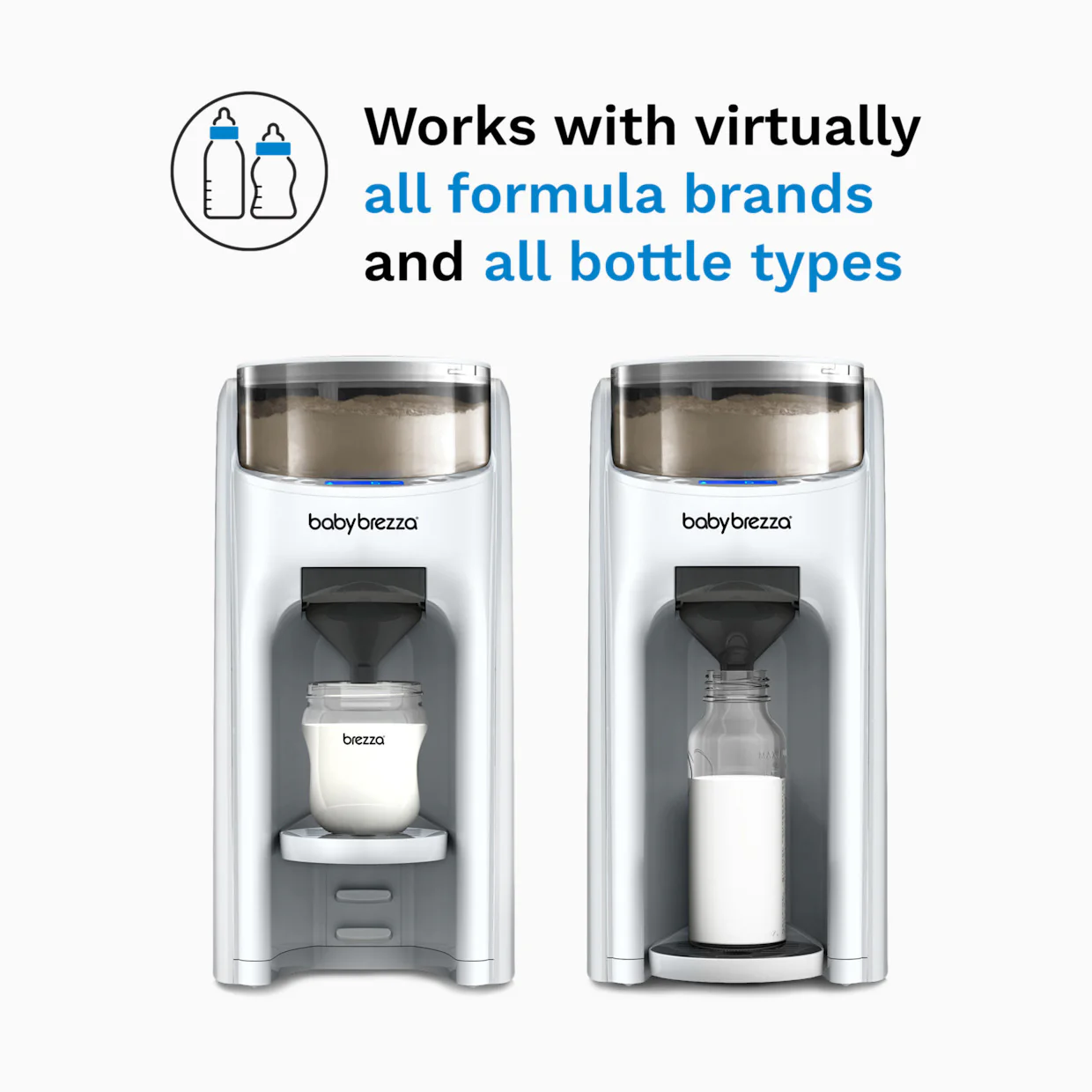 Baby Brezza Formula Pro Advanced Baby Formula Dispenser, White on White - Image 4