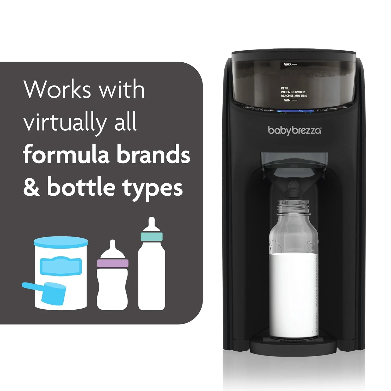 Baby Brezza Formula Pro Advanced Baby Formula Dispenser, Black - Image 3