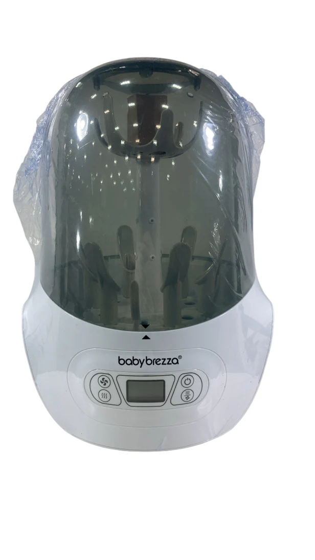 Baby Brezza One Step Baby Bottle Sanitizer and Dryer (Steam Sterilizer), White on Black
