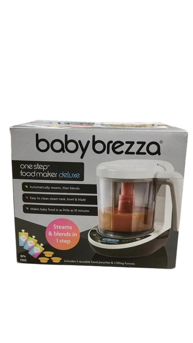 Baby Brezza One Step Food Maker Deluxe, White on Black - Image 3