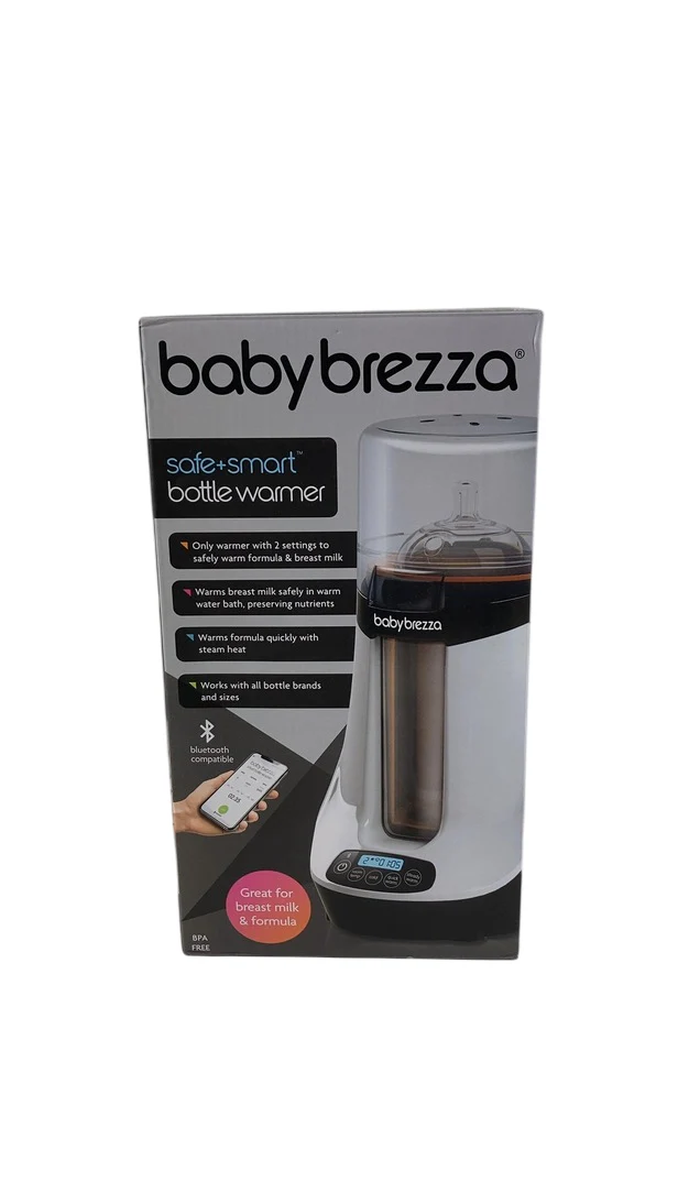 Baby Brezza Safe + Smart Bottle Warmer, Black and White - Image 3