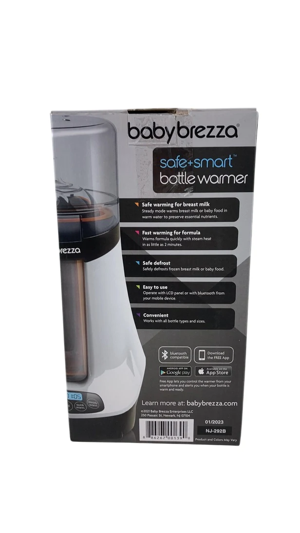 Baby Brezza Safe + Smart Bottle Warmer, Black and White - Image 4