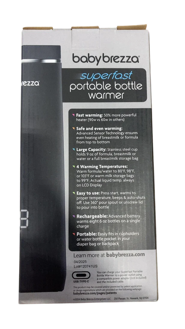 Baby Brezza Super Fast Portable Bottle Warmer, Black - Image 6