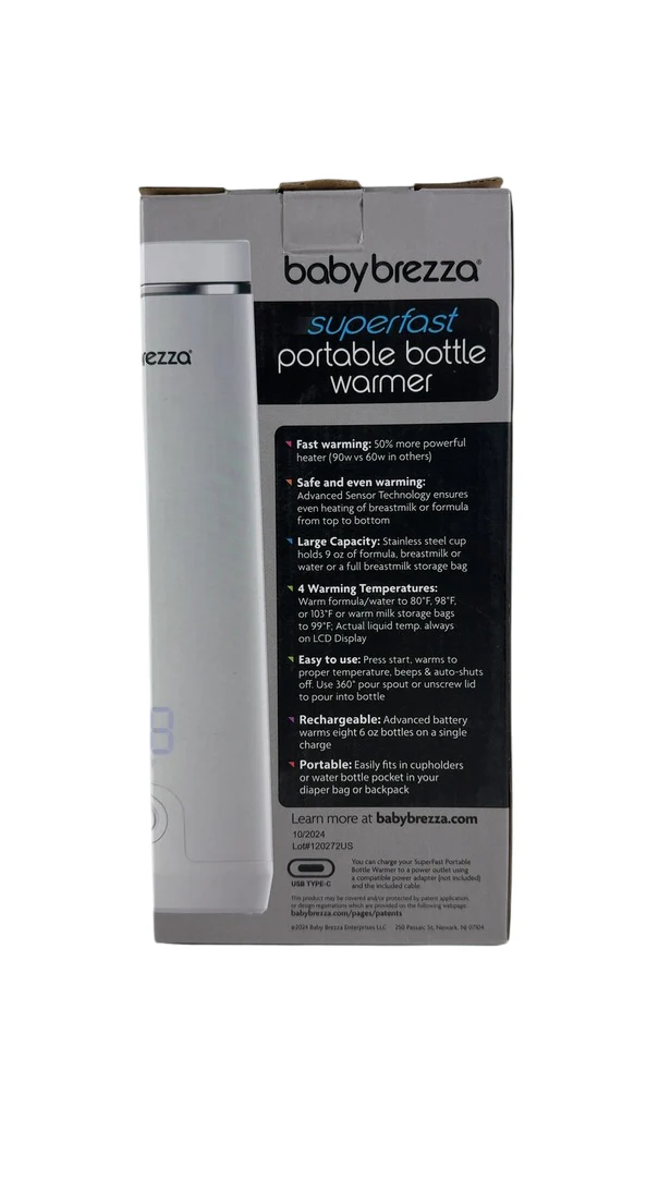 Baby Brezza Super Fast Portable Bottle Warmer, White - Image 3