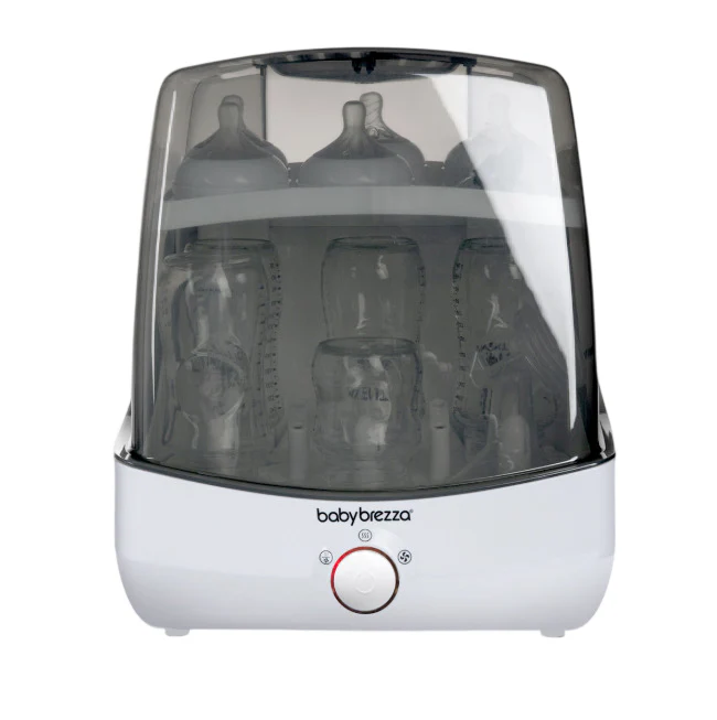 Baby Brezza Superfast Sterilizer Dryer, White on White