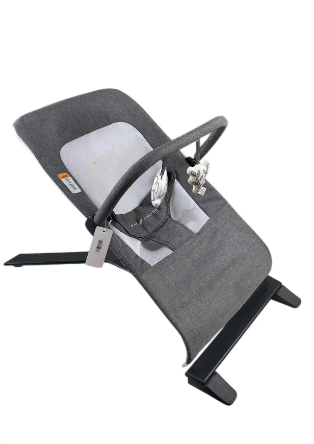 Baby Delight Alpine Deluxe Portable Bouncer, Charcoal Tweed