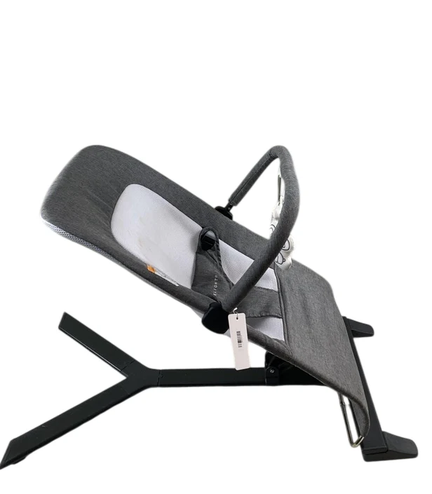 Baby Delight Alpine Deluxe Portable Bouncer, Charcoal Tweed - Image 2