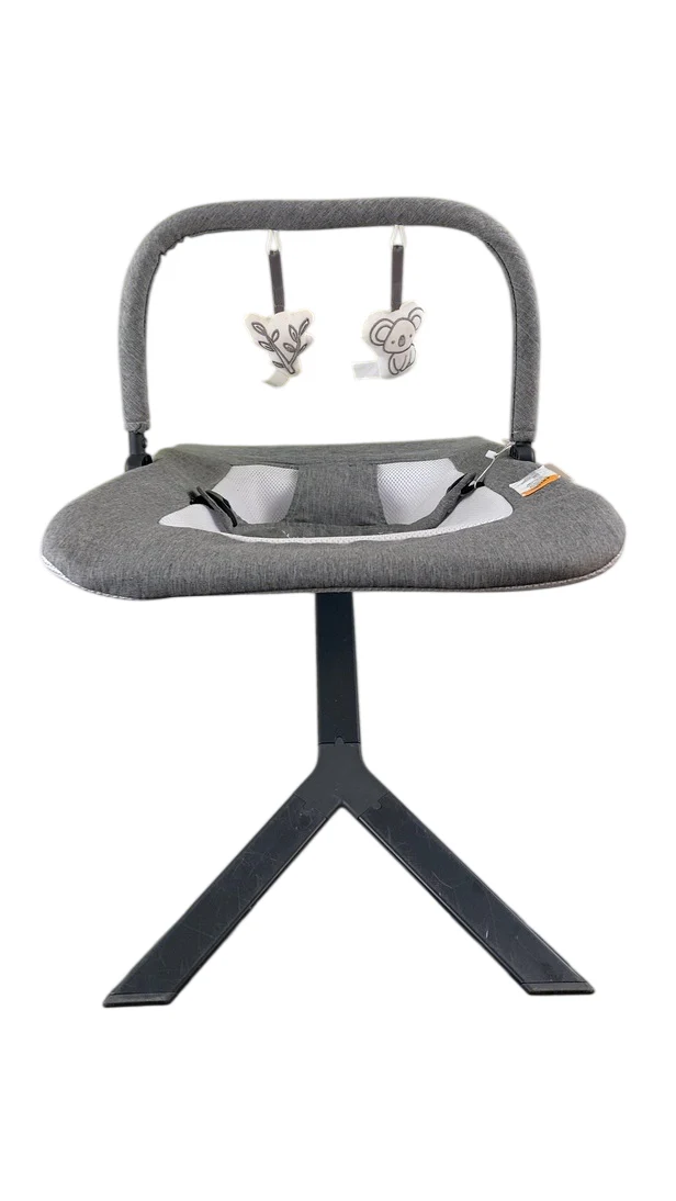 Baby Delight Alpine Deluxe Portable Bouncer, Charcoal Tweed - Image 3