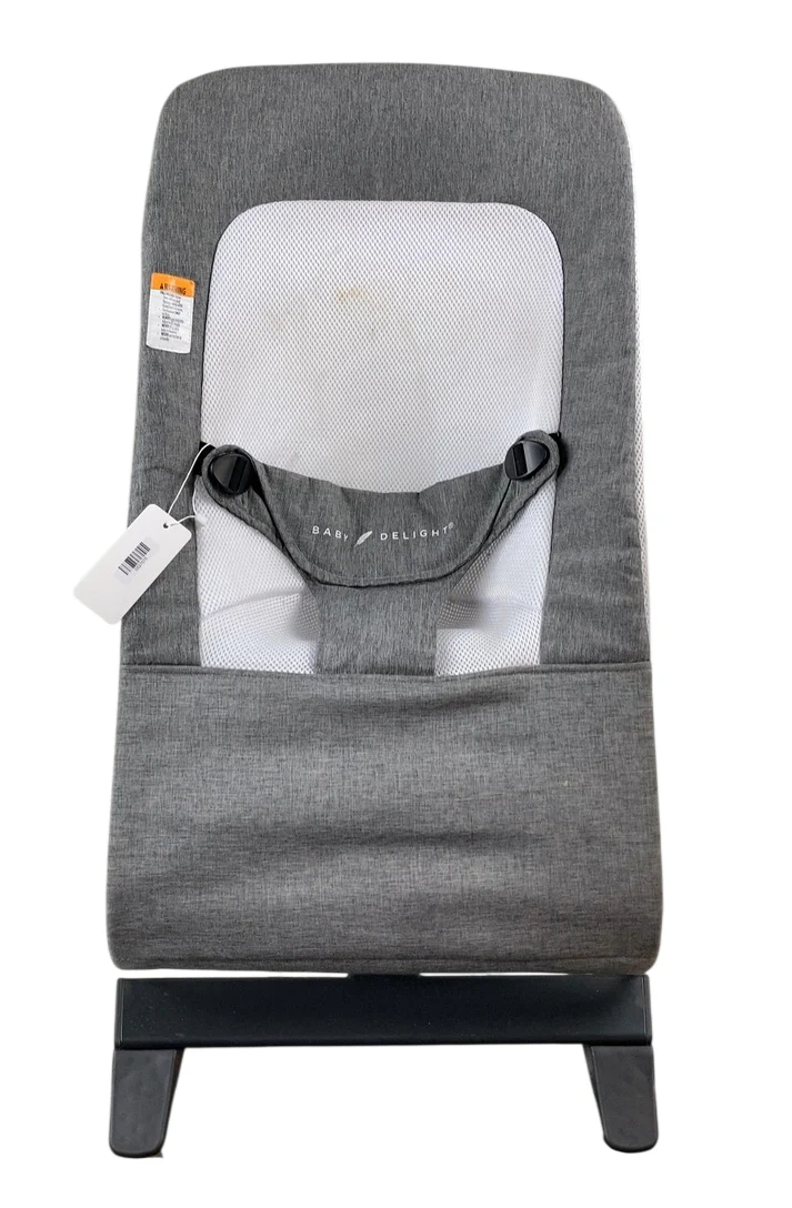 Baby Delight Alpine Deluxe Portable Bouncer, Charcoal Tweed - Image 6
