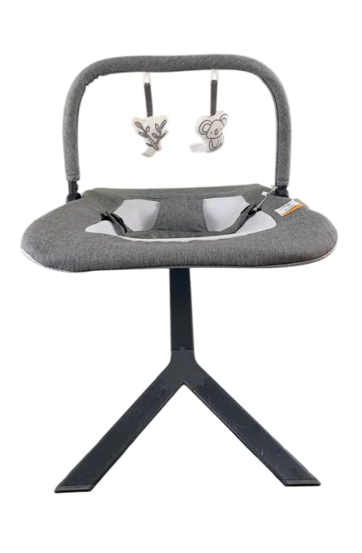Baby Delight Alpine Deluxe Portable Bouncer, Charcoal Tweed - Image 2