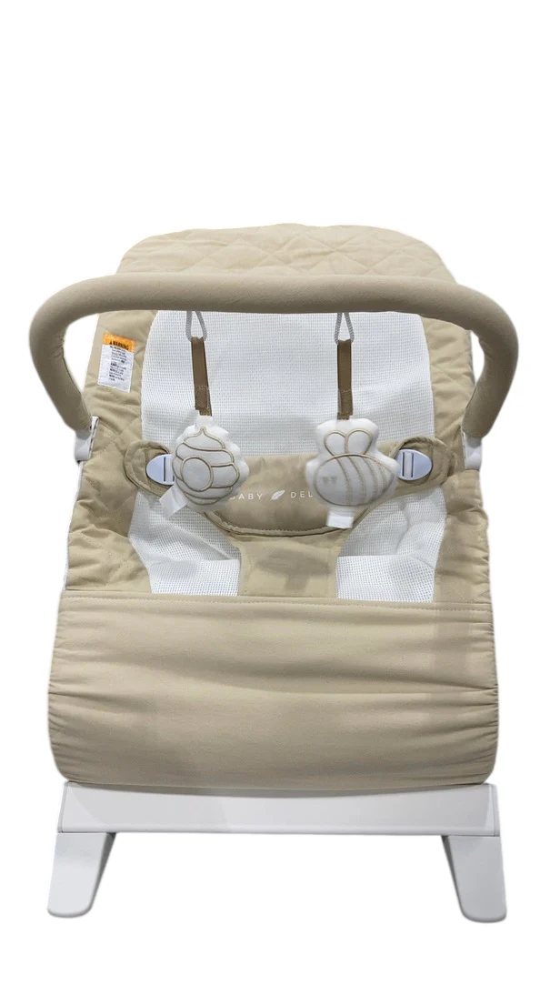 Baby Delight Alpine Deluxe Portable Bouncer, Organic Oat - Image 2